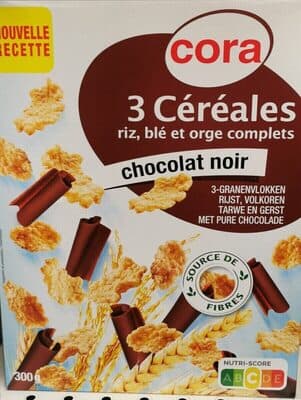 3 céréales chocolat noir