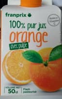 100 % pur jus Orange avec pulpe