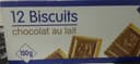 12 Biscuits Chocolat au Lait