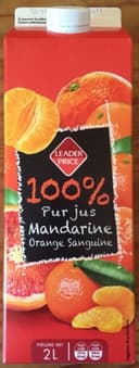 100% pur jus Mandarine Orange Sanguine