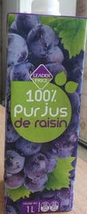 100% pur jus de raisin