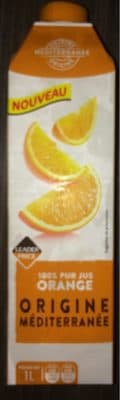 100% PUR JUS ORANGE ORIGINE MÉDITERRANÉE