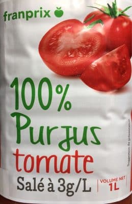 100% pur jus tomate