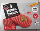 4 steaks hachés 100% pur boeuf