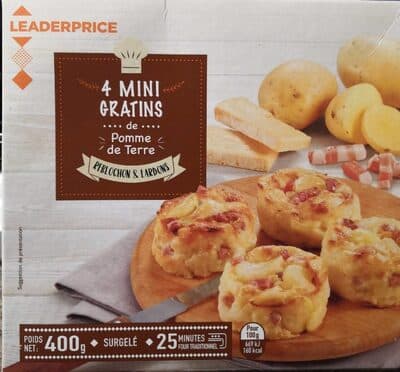 4 mini gratins de pomme de terre