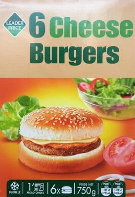 6 cheese burgers