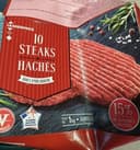 10 Steaks hachés 100% Pur boeuf