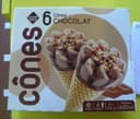 6 Cônes Chocolat