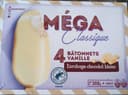 4 bâtonnets Vanille MEGA classique