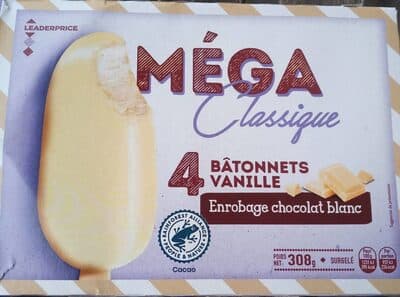 4 bâtonnets Vanille MEGA classique
