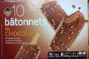 10 bâtonnets au chocolat