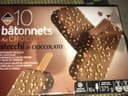 10 batonnets au chocolat