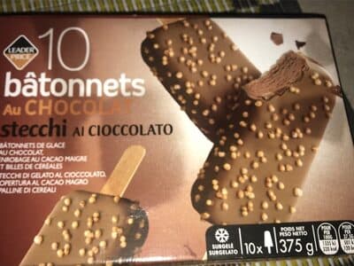 10 batonnets au chocolat