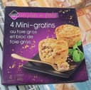 4 Mini-gratins au foie gras