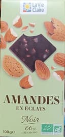 Amandes en éclats noir 66%