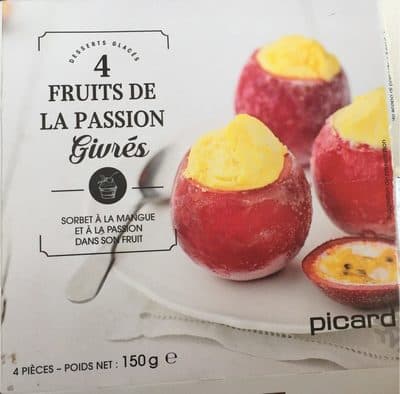4 Fruits de la passion givrés