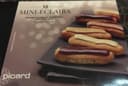 12 Mini-éclairs Praliné, Caramel Au Beurre Salé, Chocolat, Café