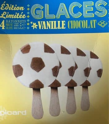 4 bâtonnets vanille-chocolat