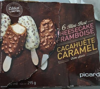 6 Mini-Best Cheesecake-Framboise et Cacahuète-Caramel