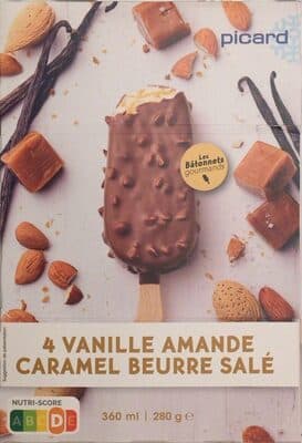 4 vanille amande caramel beurre salé