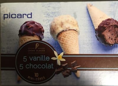 10 Mini-Cônes, 5 Vanille - 5 Chocolat