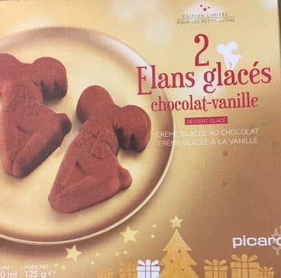 2 Élans glacés Chocolat-Vanille
