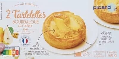 2 Tartelettes Bourdaloue aux Poires