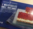 2 Millefeuilles Glacés Vanille Fruits Rouges