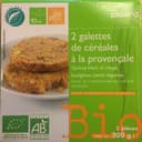 2 Galettes de céréales à la provençale