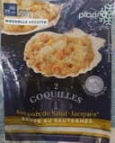2 coquilles aux noix de saint jacques sauce au sauternes