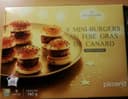 9 mini burgers au foie gras de canard