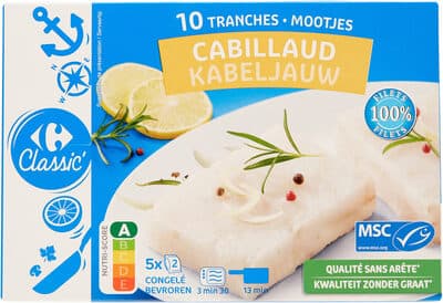 10 Tranches Cabillaud