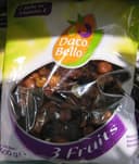 3 Fruits Raisins secs, Amandes, Noisettes Daco Bello