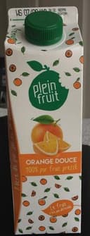 100 % pur jus d'orange douce