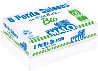 6 Petits suisses au lait entier BIO