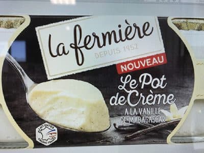 Crème dessert à la vanille de Madagascar LA FERMIERE