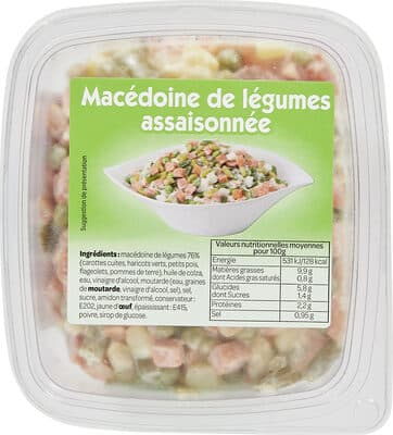 Macédoine de légumes assaisonnée - mayonnaise