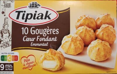 10 Gougères Coeur Fondant Emmental