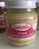 Babybio pomme banane et lait de coco