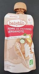 Babybio poire de Provence bergamote