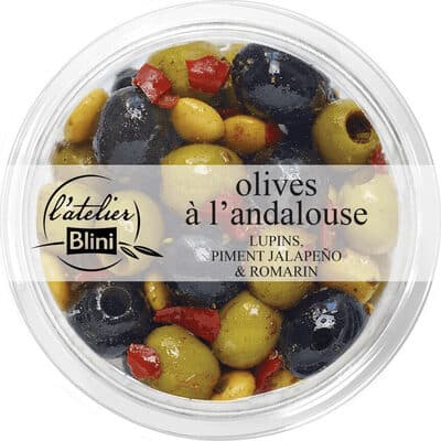 Olives à l'andalouse Atelier Blini