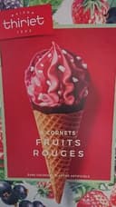 6 Cornets fruits rouges