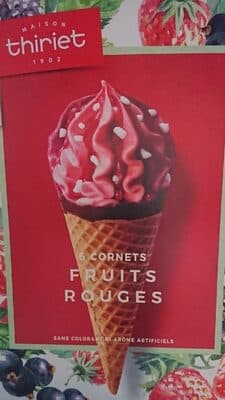 6 Cornets fruits rouges