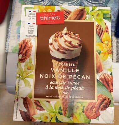 6 cornet vanille noix de pecan