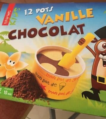 12 pots Vanille Chocolat