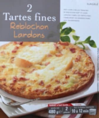 2 Tartes fines reblochon lardons