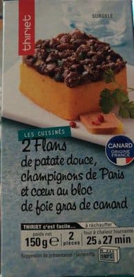 2 flans de patate douce