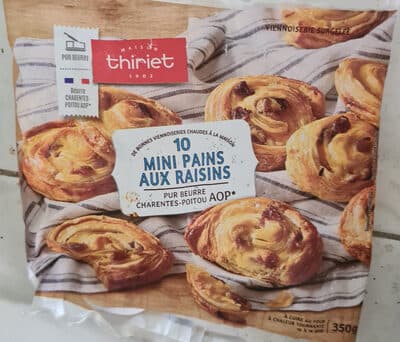 10 Mini pains aux raisins