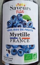 100% issu de fruits myrtille