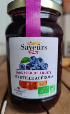 Saveurs fruits myrtille acérola